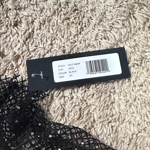 BEBE Crystal Mesh Gown - NWT XS - Picture 5 of 5